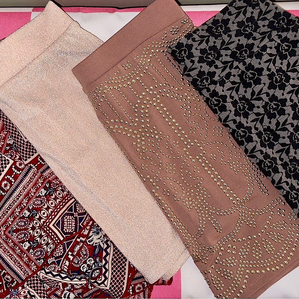 All 4 skirts sold together!